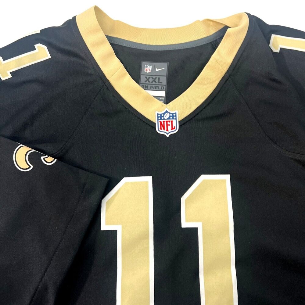 Nike New Orleans Saints Deonte Harris 11 NFL Football Jersey Black Gold XXL‎